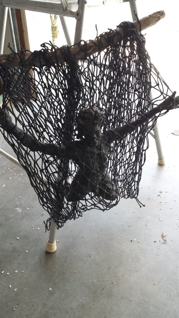 The Satyrs Ensnared  sculpture in bronze with supporting mixed media by Bobbie Reiff Blinder Port Townsend Washington and Newport Beach California